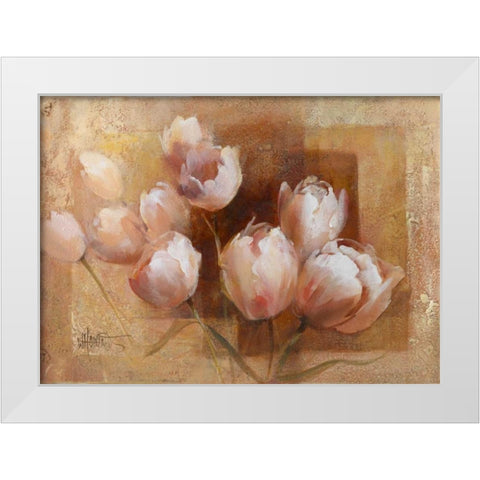 Willems tulips for you White Modern Wood Framed Art Print by Haenraets, Willem