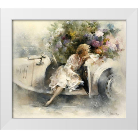 Day dreaming White Modern Wood Framed Art Print by Haenraets, Willem
