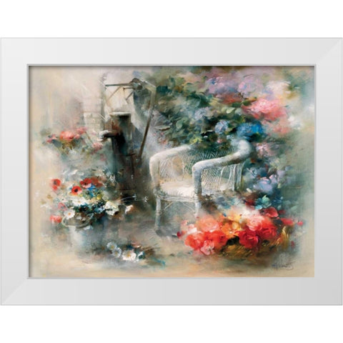 Idyllic place White Modern Wood Framed Art Print by Haenraets, Willem