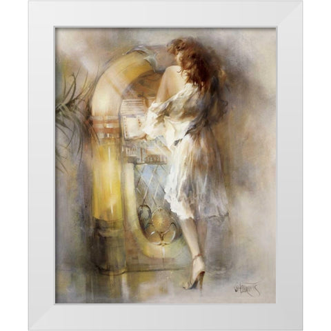 Lost in time White Modern Wood Framed Art Print by Haenraets, Willem