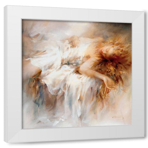 Fragile White Modern Wood Framed Art Print by Haenraets, Willem
