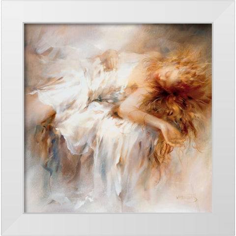 Fragile White Modern Wood Framed Art Print by Haenraets, Willem
