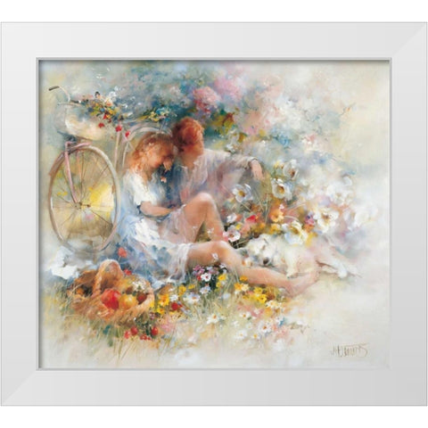Trip in spring White Modern Wood Framed Art Print by Haenraets, Willem