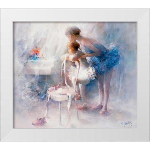 Ballet White Modern Wood Framed Art Print by Haenraets, Willem