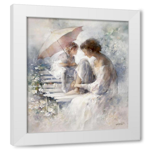 Precious moment White Modern Wood Framed Art Print by Haenraets, Willem