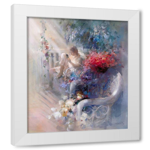 Morning silence White Modern Wood Framed Art Print by Haenraets, Willem