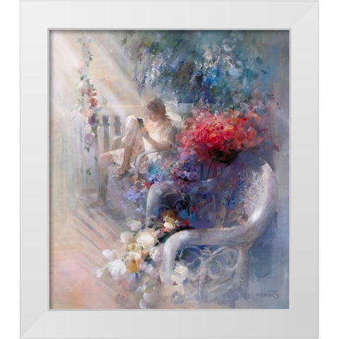 Morning silence White Modern Wood Framed Art Print by Haenraets, Willem