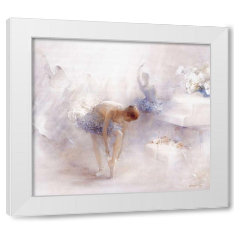 Audition White Modern Wood Framed Art Print by Haenraets, Willem