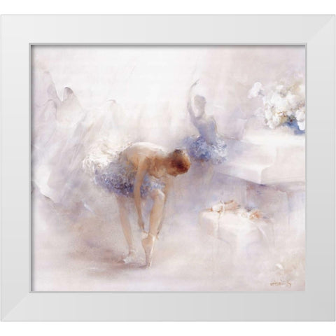 Audition White Modern Wood Framed Art Print by Haenraets, Willem