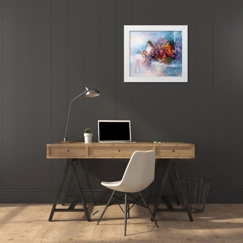 Special memories White Modern Wood Framed Art Print by Haenraets, Willem