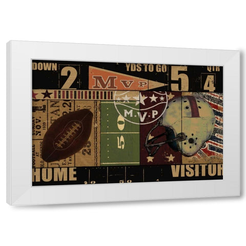 VINTAGE STADIUM White Modern Wood Framed Art Print by Yang, Eric