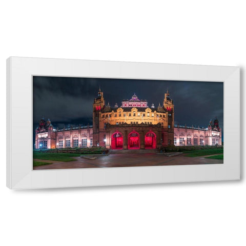 The Kelvingrove Art Gallery and Museum in Glasgow White Modern Wood Framed Art Print by Frank, Assaf