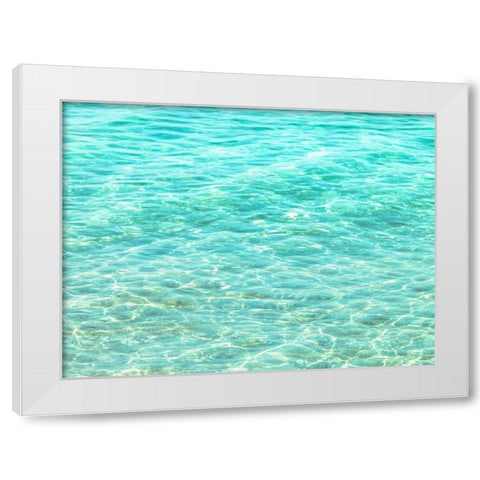 Water Surface White Modern Wood Framed Art Print by Frank, Assaf