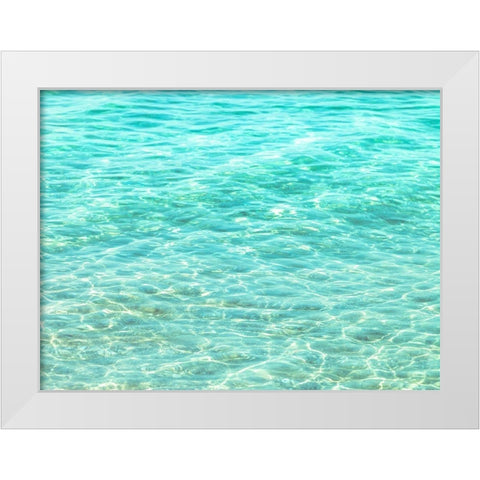 Water Surface White Modern Wood Framed Art Print by Frank, Assaf