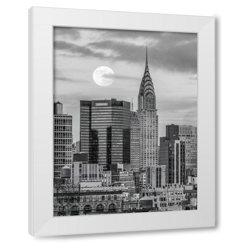 Chrysler Building in New York city White Modern Wood Framed Art Print by Frank, Assaf