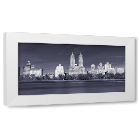 Central park and Manhattan skyline - New York city White Modern Wood Framed Art Print by Frank, Assaf