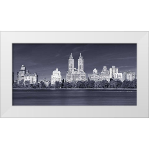 Central park and Manhattan skyline - New York city White Modern Wood Framed Art Print by Frank, Assaf