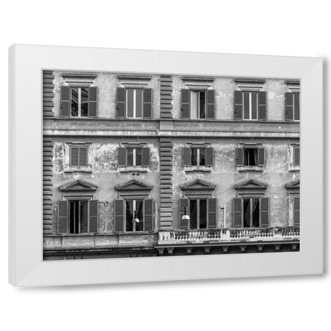 Old buildings in city of Rome, Italy White Modern Wood Framed Art Print by Frank, Assaf