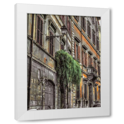 Old building in city of Rome, Italy White Modern Wood Framed Art Print by Frank, Assaf
