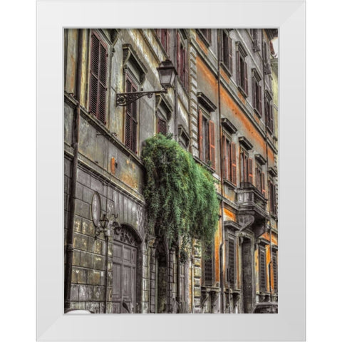 Old building in city of Rome, Italy White Modern Wood Framed Art Print by Frank, Assaf