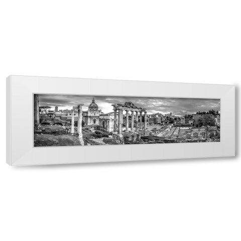 Ruins of the Roman Forum, Rome, Italy White Modern Wood Framed Art Print by Frank, Assaf