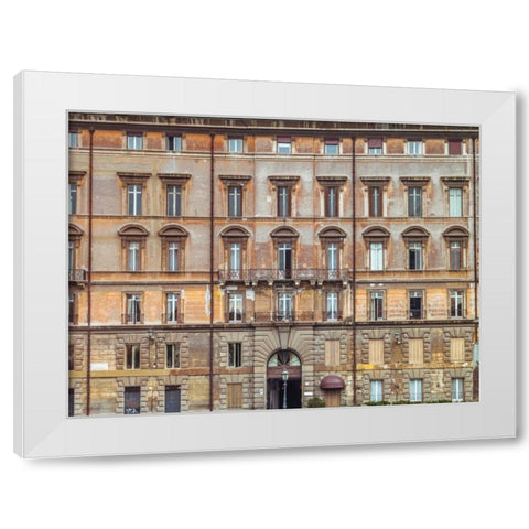 Old rustic building in Rome, Italy White Modern Wood Framed Art Print by Frank, Assaf