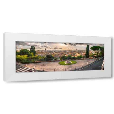 Overview of Vatican city, Rome, Italy White Modern Wood Framed Art Print by Frank, Assaf