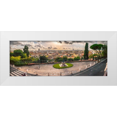 Overview of Vatican city, Rome, Italy White Modern Wood Framed Art Print by Frank, Assaf