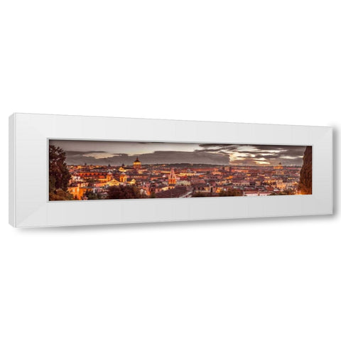 Vatican city with St. Peters Basilica, Rome, Italy White Modern Wood Framed Art Print by Frank, Assaf