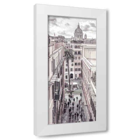 Vatican city with St. Peters Basilica, Rome, Italy White Modern Wood Framed Art Print by Frank, Assaf