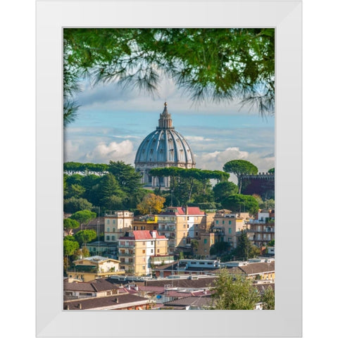 Vatican city, Rome, Italy White Modern Wood Framed Art Print by Frank, Assaf