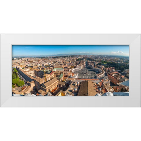 Vatican city, Rome, Italy White Modern Wood Framed Art Print by Frank, Assaf