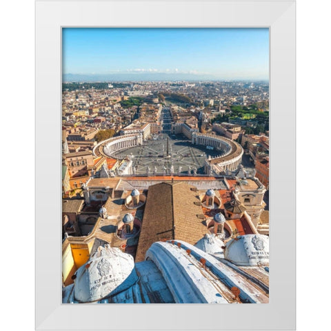 Vatican city, Rome, Italy White Modern Wood Framed Art Print by Frank, Assaf