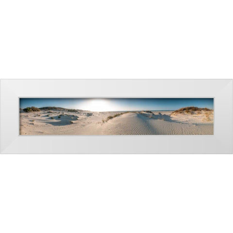 Dead sea, Israel White Modern Wood Framed Art Print by Frank, Assaf