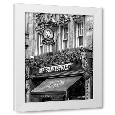 The Shakespeare Inn hotel in Birmingham-UK White Modern Wood Framed Art Print by Frank, Assaf