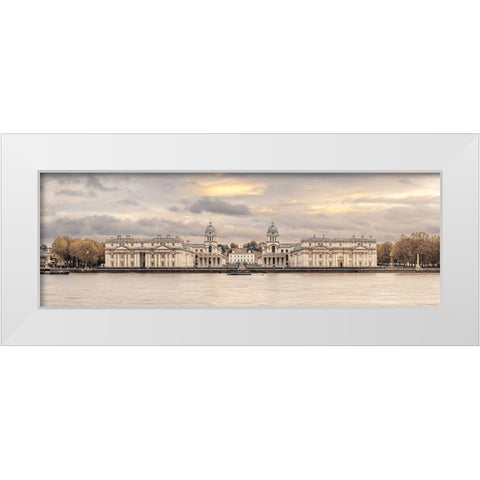 Royal Naval College-Greenwich White Modern Wood Framed Art Print by Frank, Assaf