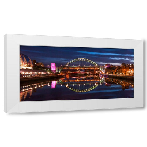 AF20120826 Newcastle 008-EditC01 White Modern Wood Framed Art Print by Frank, Assaf