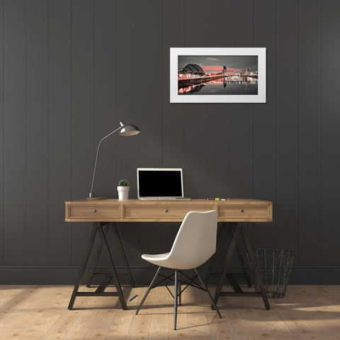 AF20121004 Glasgow 228X4C04 White Modern Wood Framed Art Print by Frank, Assaf