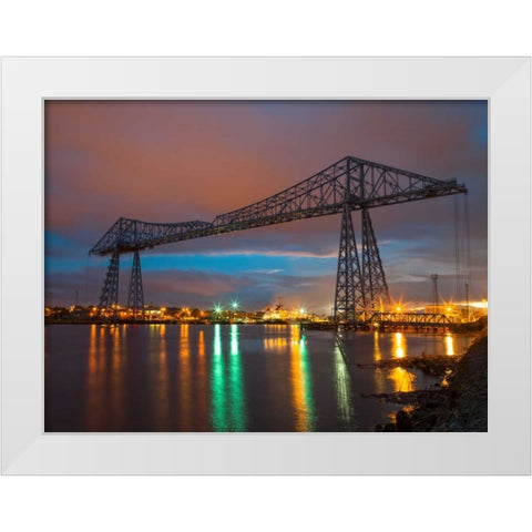 AF20121005 Middlesbrough 100 White Modern Wood Framed Art Print by Frank, Assaf