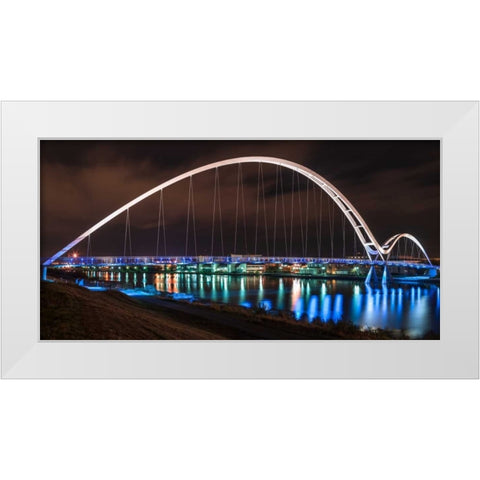 AF20121005 Middlesbrough 104C01 White Modern Wood Framed Art Print by Frank, Assaf
