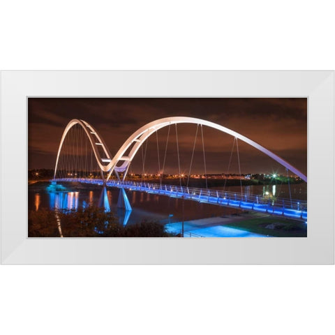 AF20121005 Middlesbrough 117 White Modern Wood Framed Art Print by Frank, Assaf