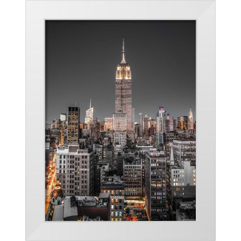 AF20131118 New York 1171C09 White Modern Wood Framed Art Print by Frank, Assaf