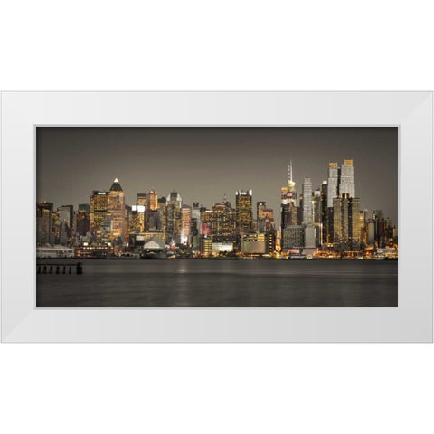 AF20131119 New York 1633C05 White Modern Wood Framed Art Print by Frank, Assaf
