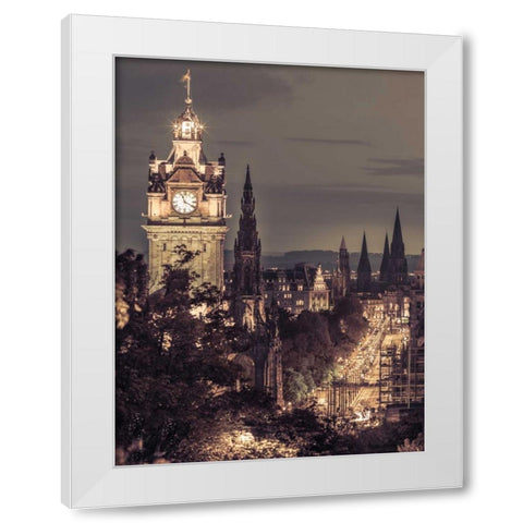 AF20130612 Edinburgh 388C06 White Modern Wood Framed Art Print by Frank, Assaf