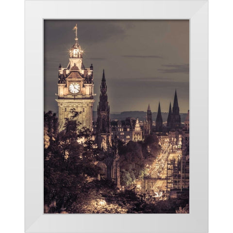 AF20130612 Edinburgh 388C06 White Modern Wood Framed Art Print by Frank, Assaf