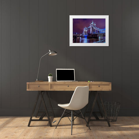 AF20130906 London 119C09 White Modern Wood Framed Art Print by Frank, Assaf