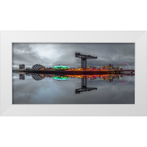 AF20150304 Glasgow 808P2C02 White Modern Wood Framed Art Print by Frank, Assaf