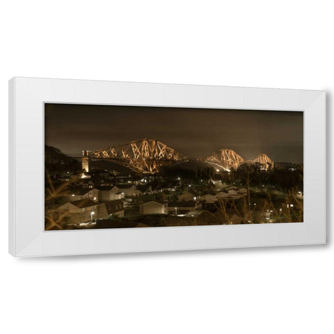 AF20150307 Forth Bridge 1596C01 White Modern Wood Framed Art Print by Frank, Assaf