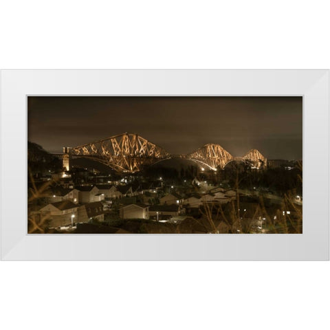 AF20150307 Forth Bridge 1596C01 White Modern Wood Framed Art Print by Frank, Assaf