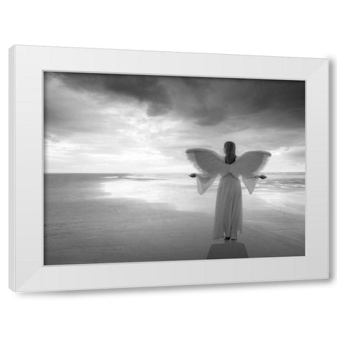 AF20121001 Sea 058PC02 White Modern Wood Framed Art Print by Frank, Assaf